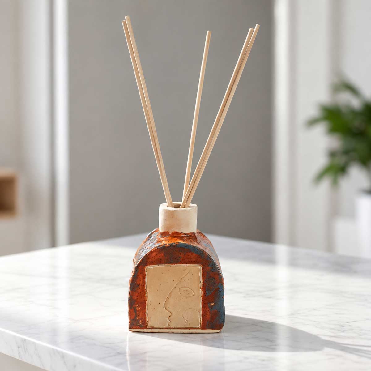 Color Pop Handmade Ceramic Reed Diffuser, Mist fragrance, 100ml