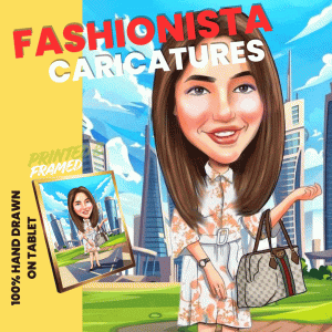 custom diva caricature, made to order, 1 person (copy)