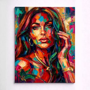 custom impressionist portrait, hand painted, made to order